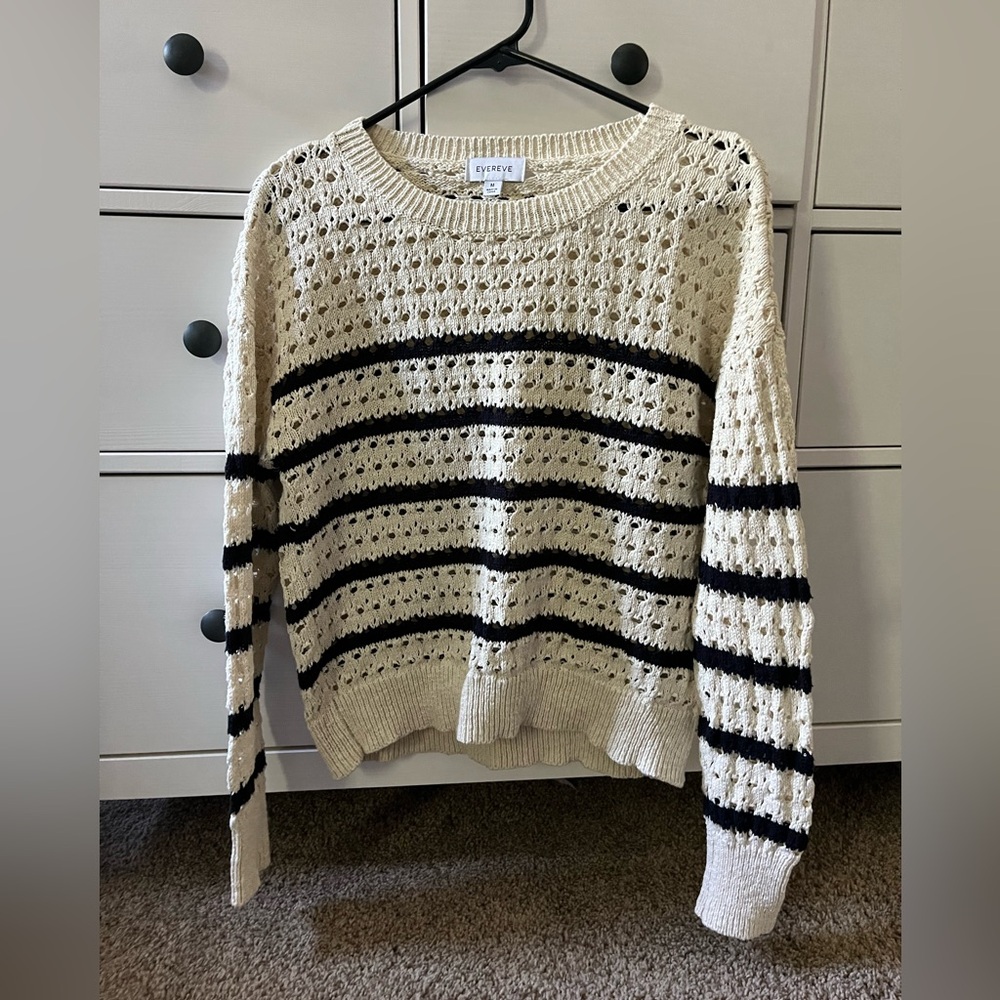 Worn once EUC Evereve stripe sweater